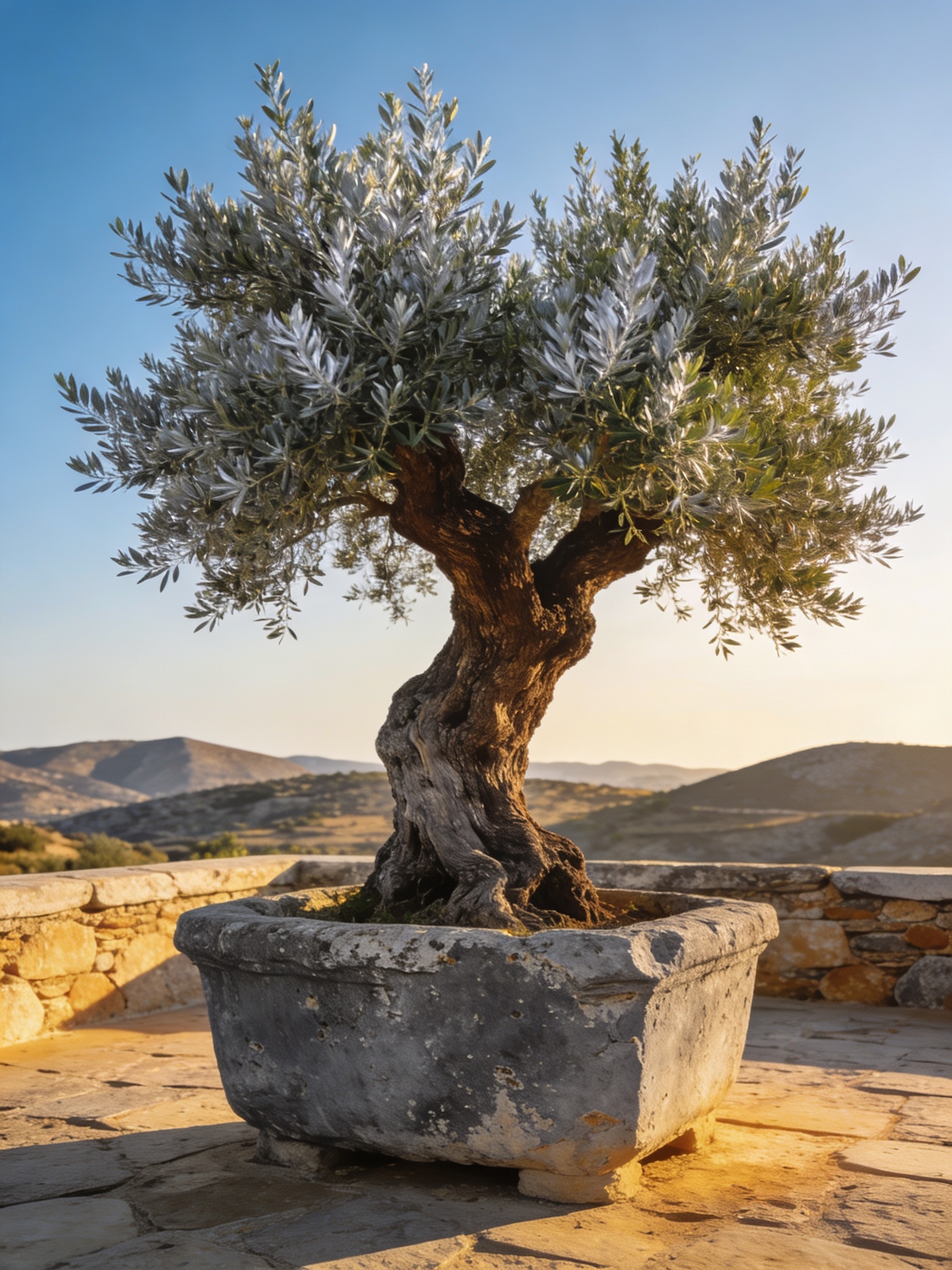 Ancient olive trees in Corfu